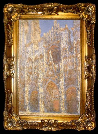 framed  Claude Monet La Cathedrale de Rouen au Crepuscule, ta009-2
